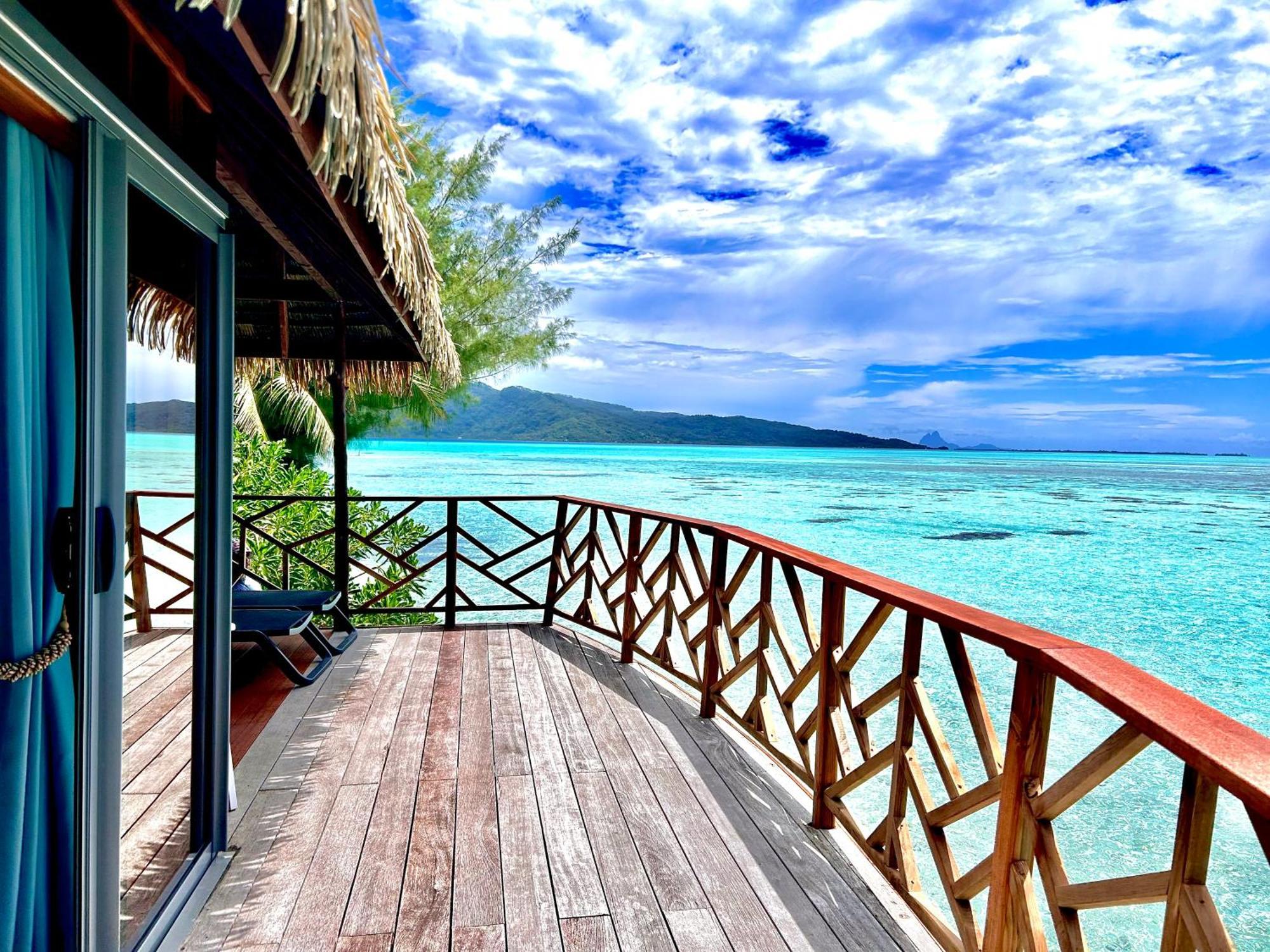 Hotel Eden Private Island Tahaa Patio  Exterior foto