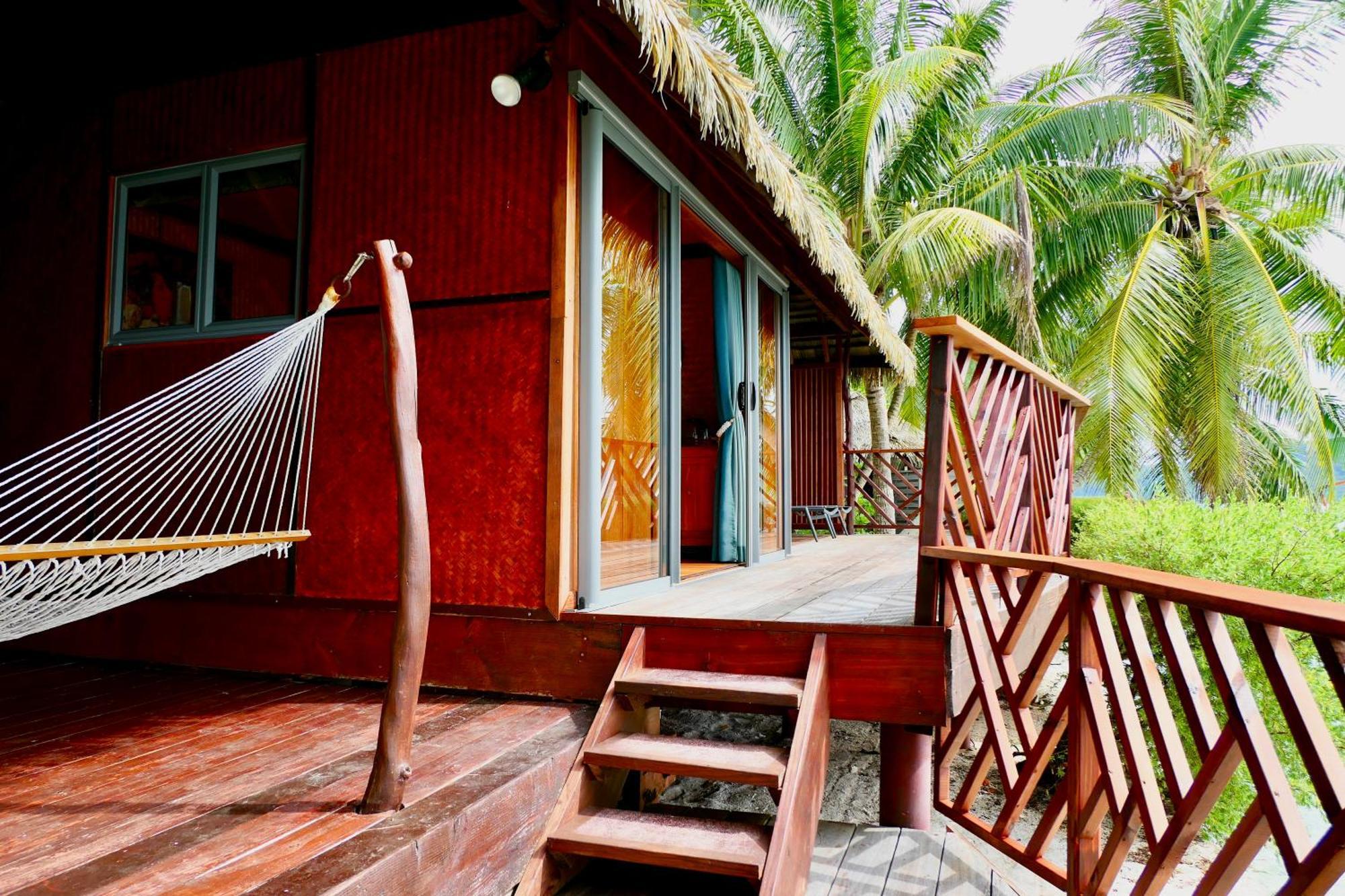 Hotel Eden Private Island Tahaa Patio  Exterior foto