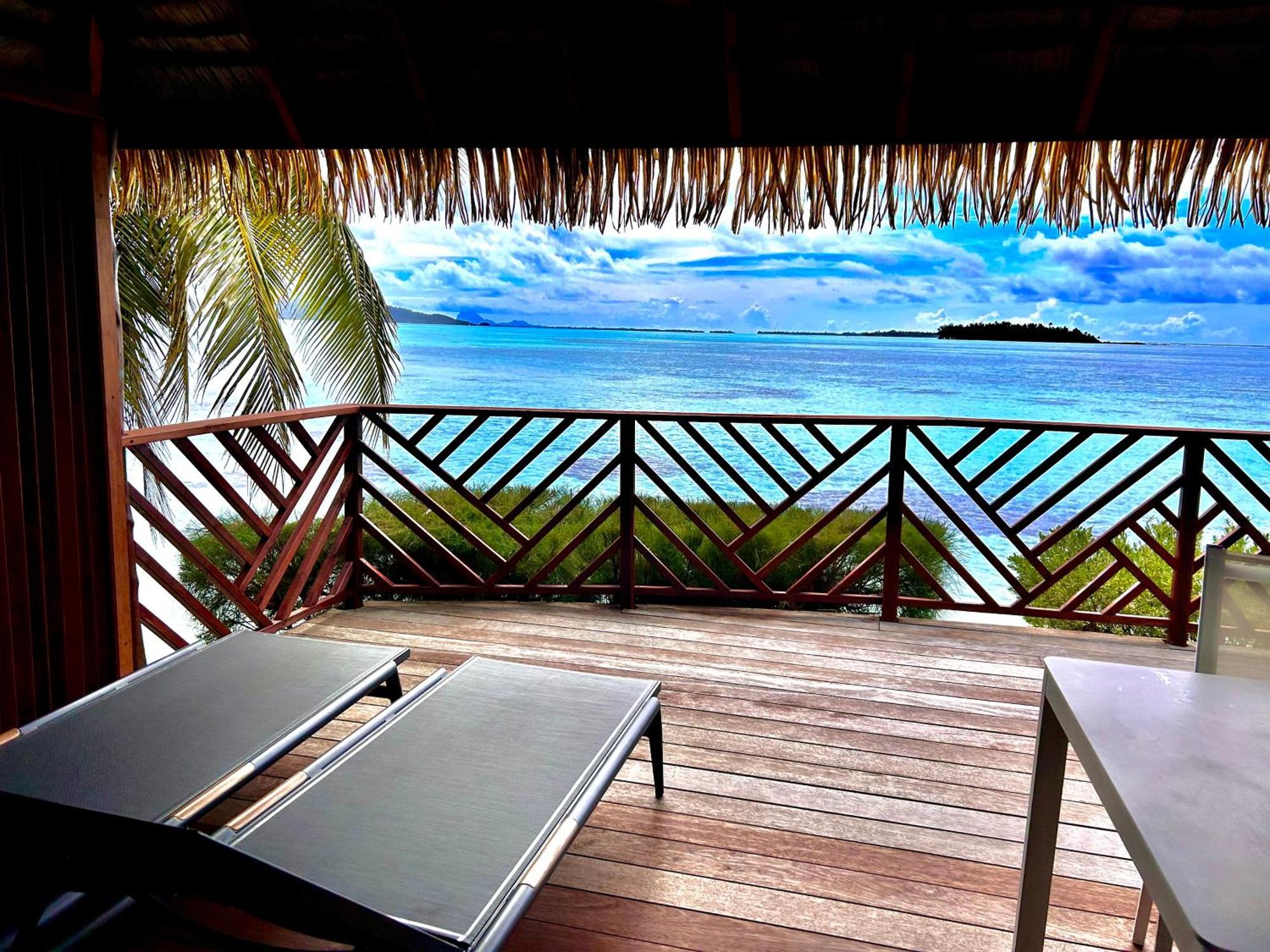 Hotel Eden Private Island Tahaa Patio  Exterior foto