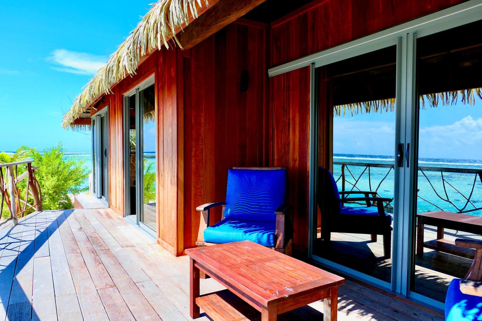 Hotel Eden Private Island Tahaa Patio  Exterior foto