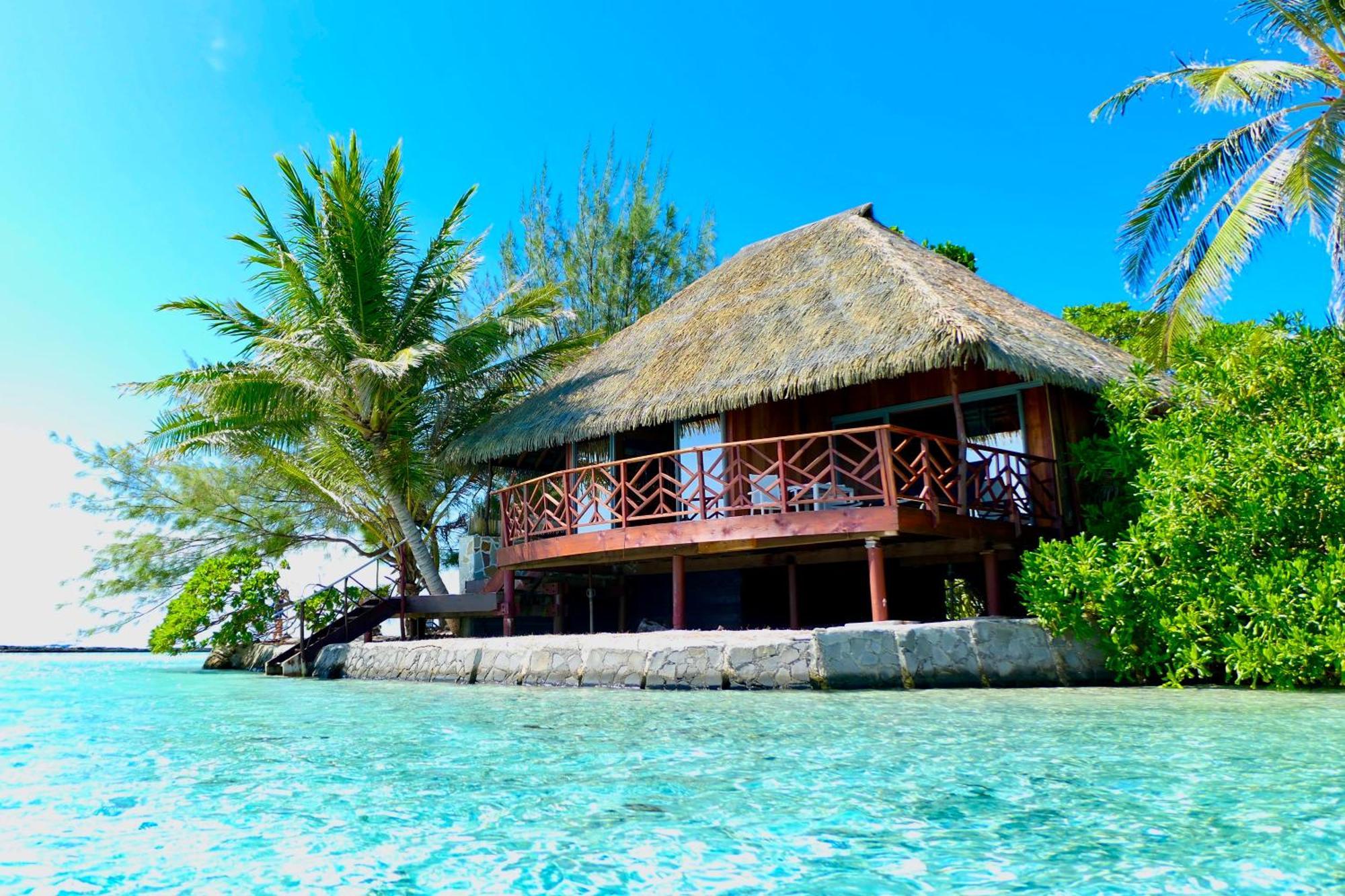 Hotel Eden Private Island Tahaa Patio  Exterior foto
