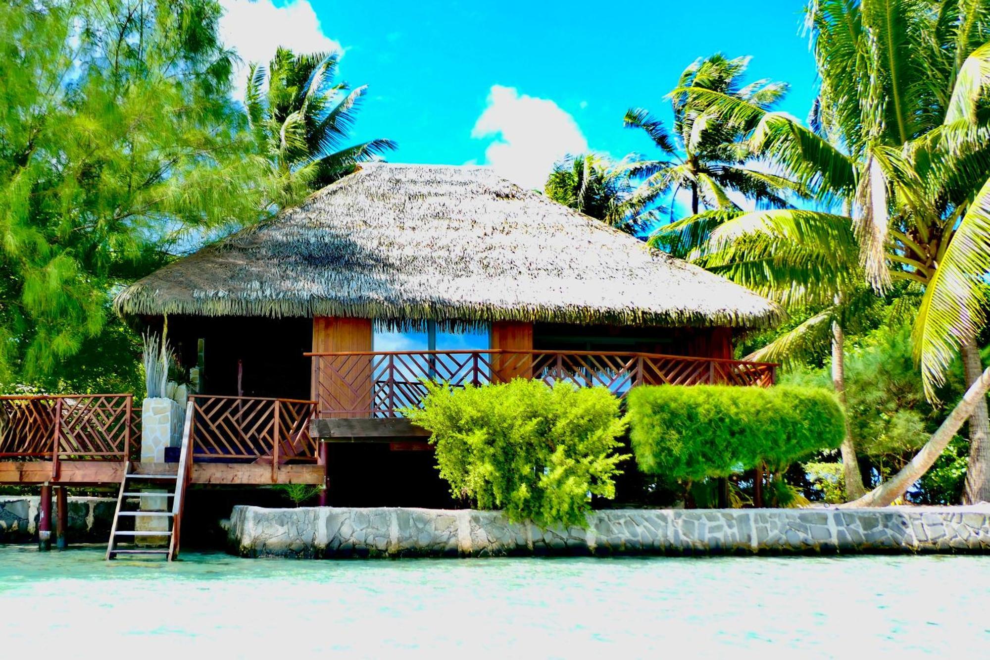 Hotel Eden Private Island Tahaa Patio  Exterior foto