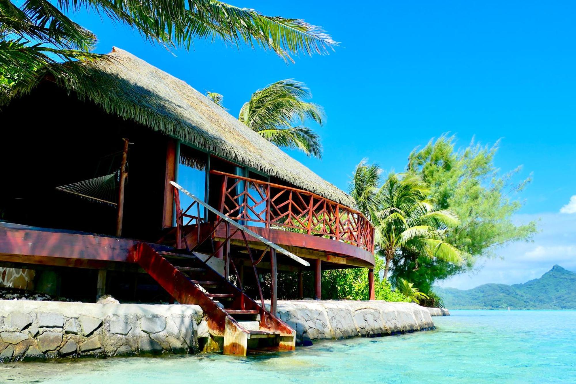 Hotel Eden Private Island Tahaa Patio  Exterior foto