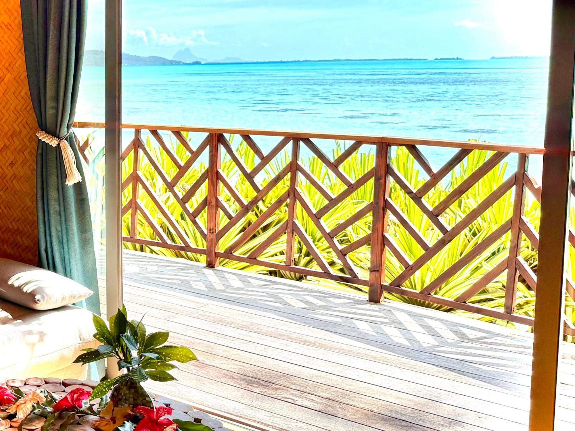 Hotel Eden Private Island Tahaa Patio  Exterior foto